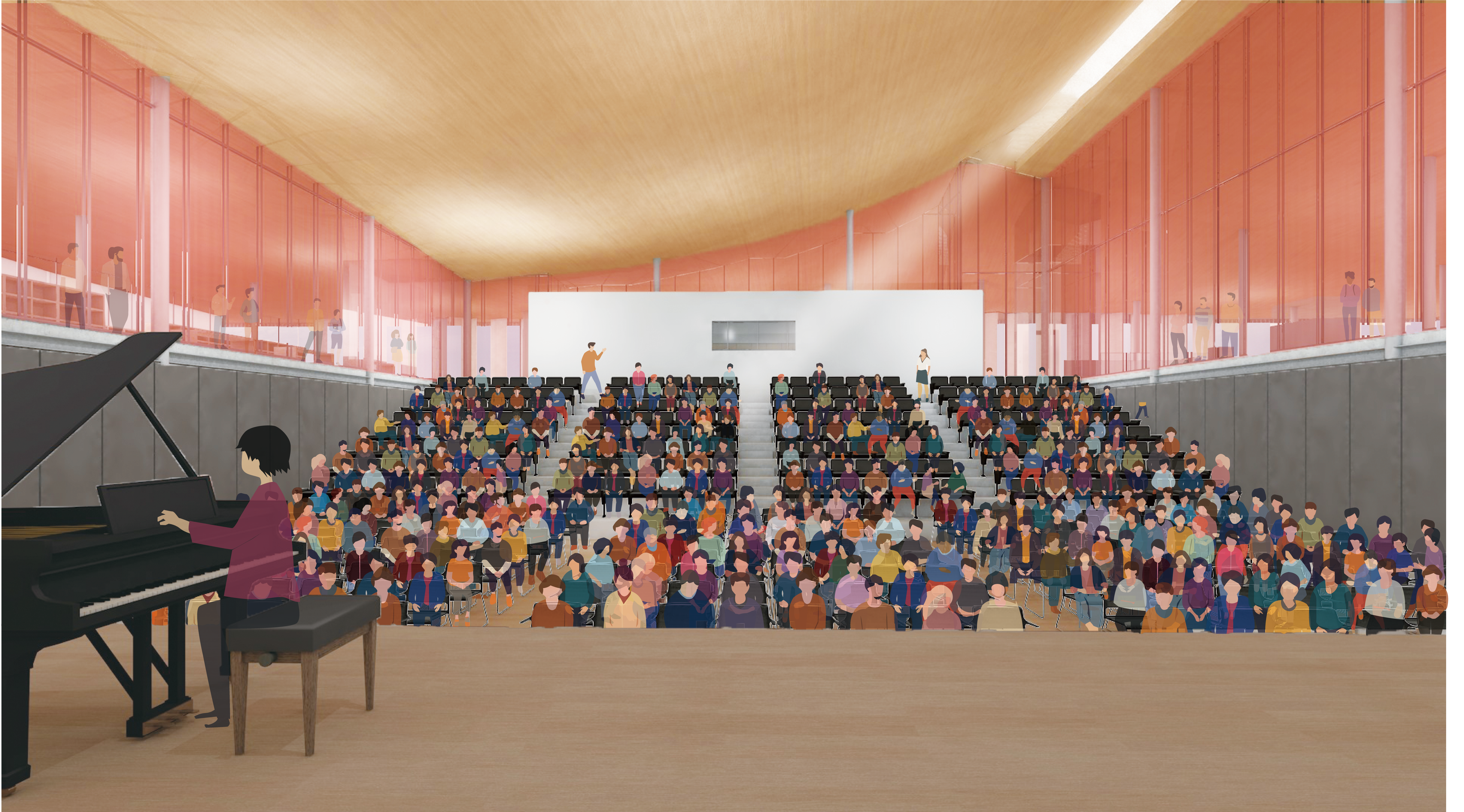 【演奏会】ステージから客席を見る